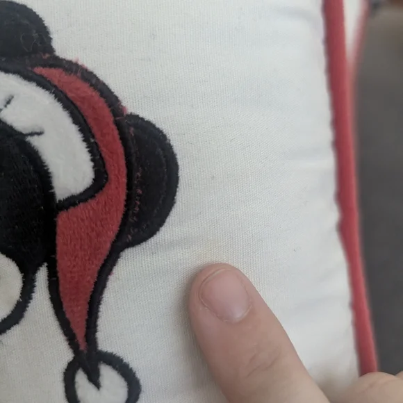 Pottery Barn Kids Holiday Disney Mickey And Minnie Mouse Pillows - Picture 3 of 5